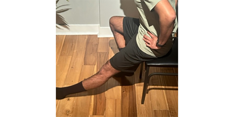 Exercise #3: Seated Hamstring Stretch – Seated at Edge of Chair