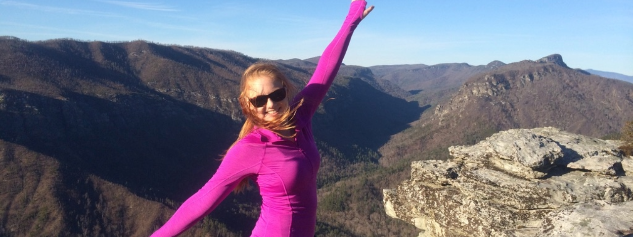 Nicole hiking
