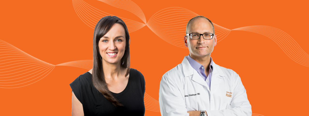 Aleks Gebska and Dr. Friedman