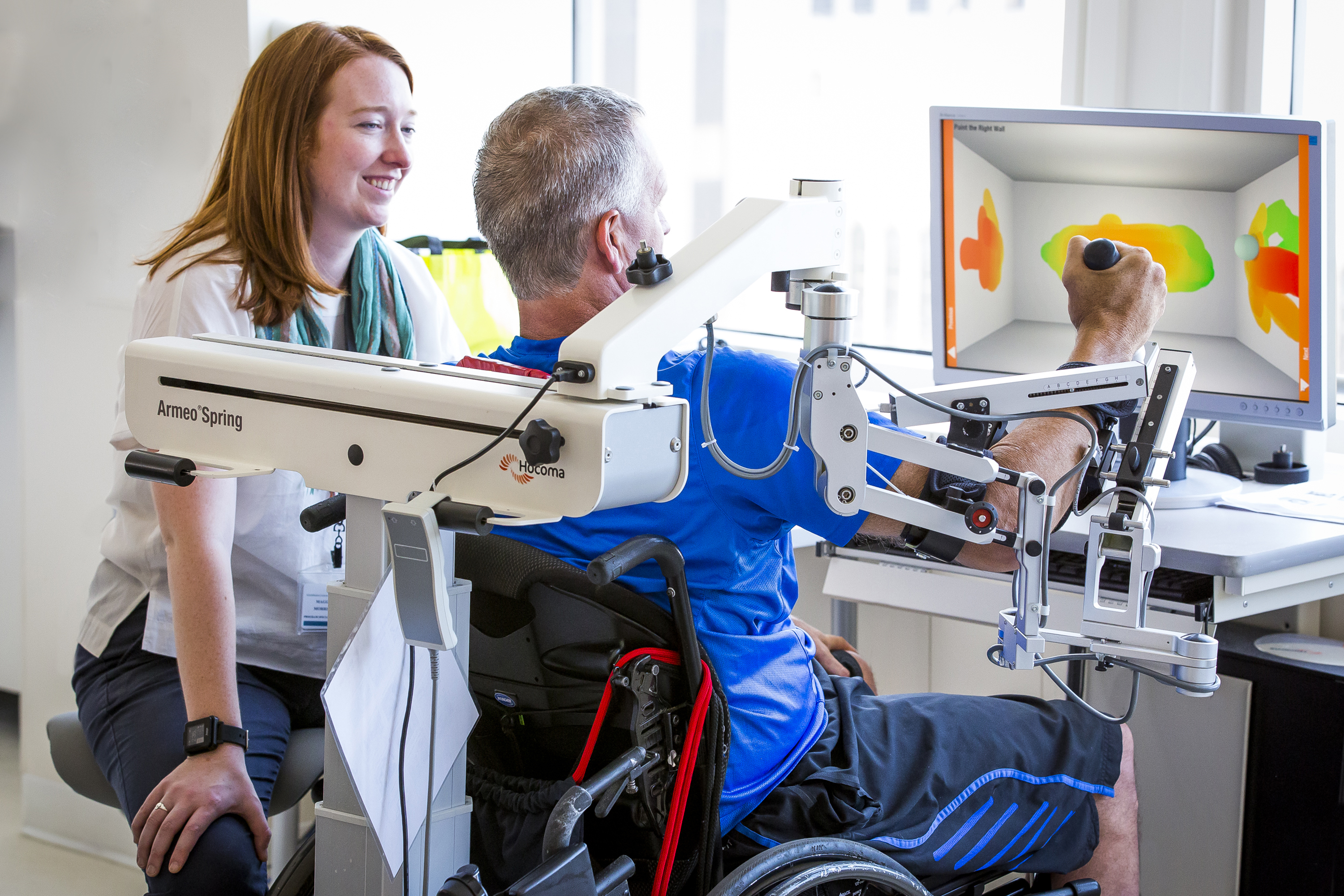 Patient Using Armeo