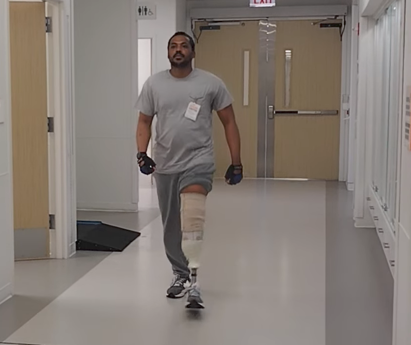 DeMarcus walking