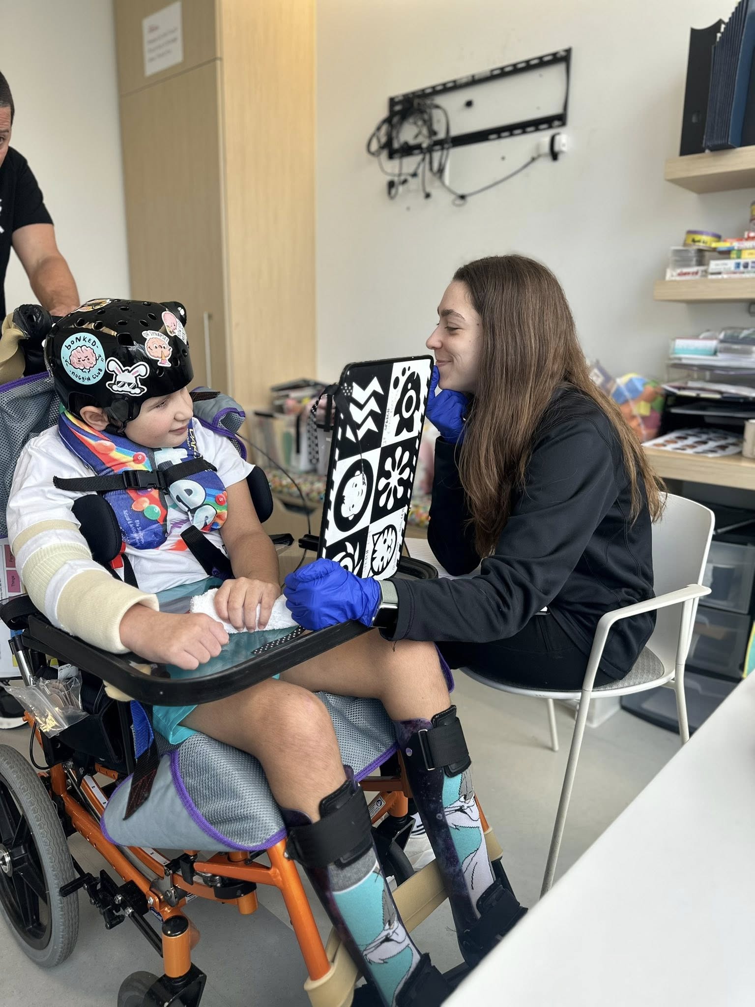 Charlie in speech therapy