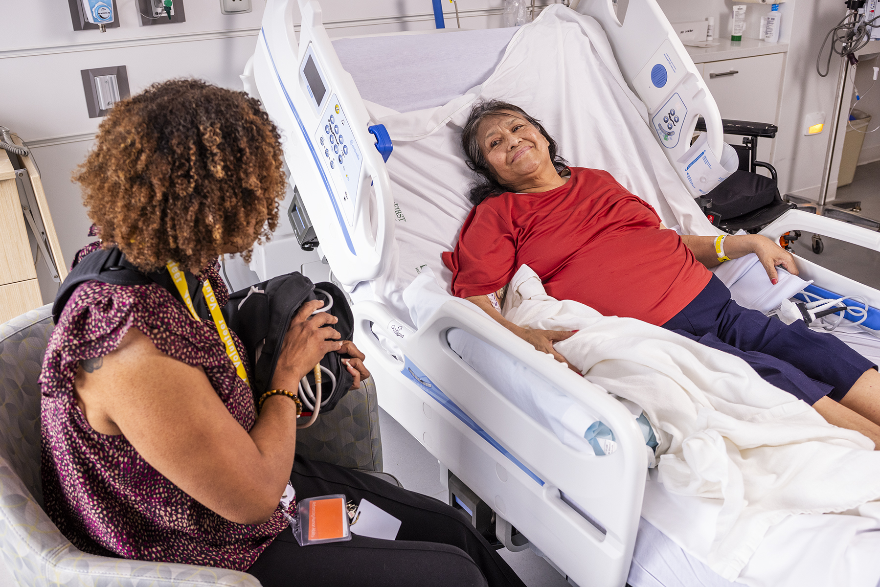 volunteer and patient