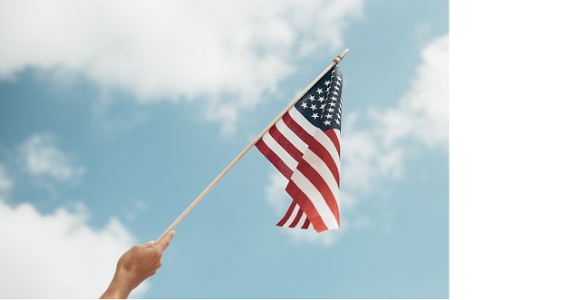 Flag waving