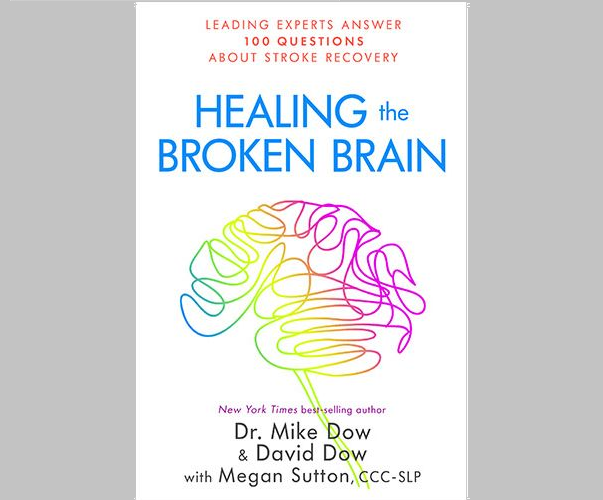 book cover with colorful scribble brain drawing