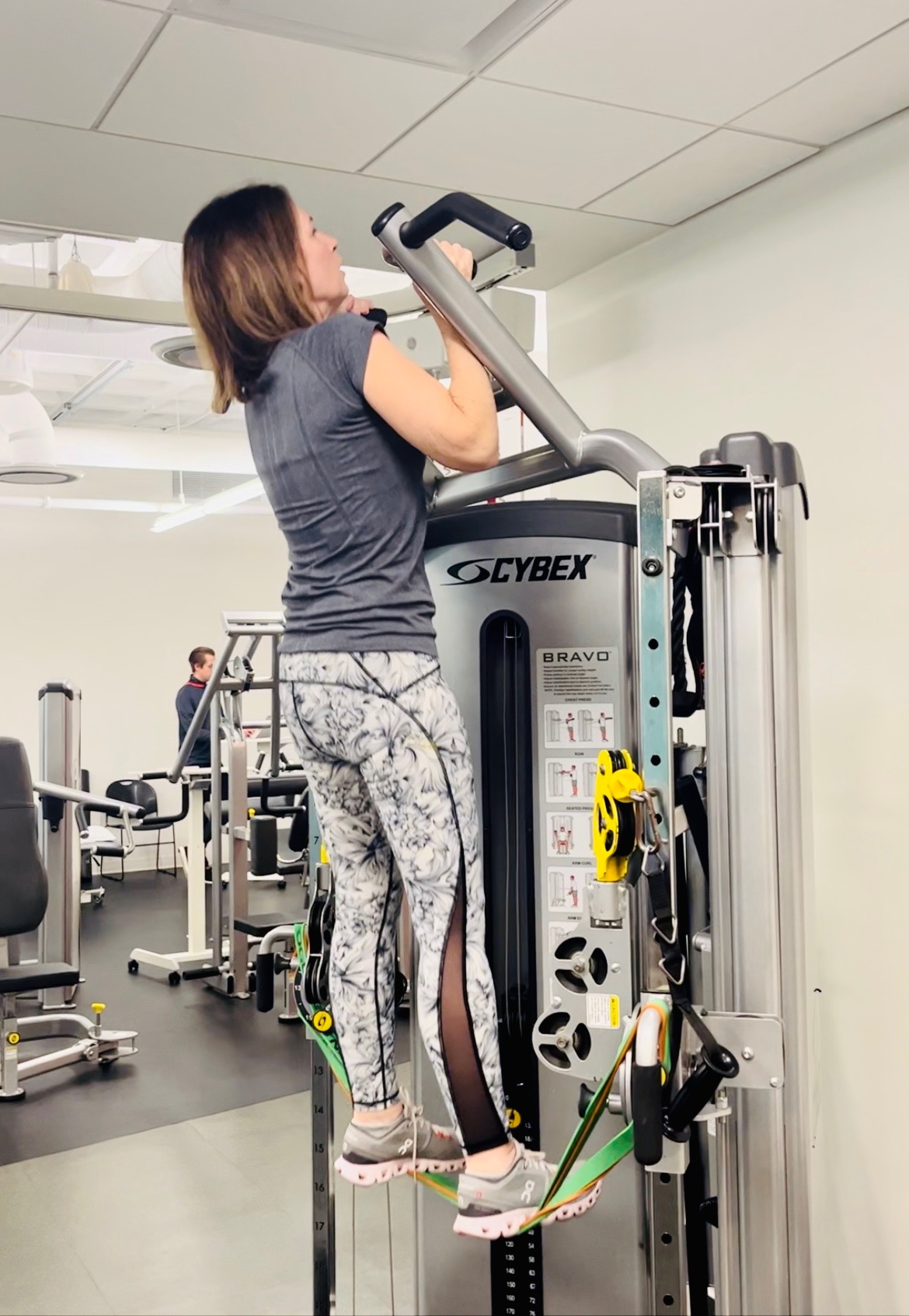 Denise doing pull ups