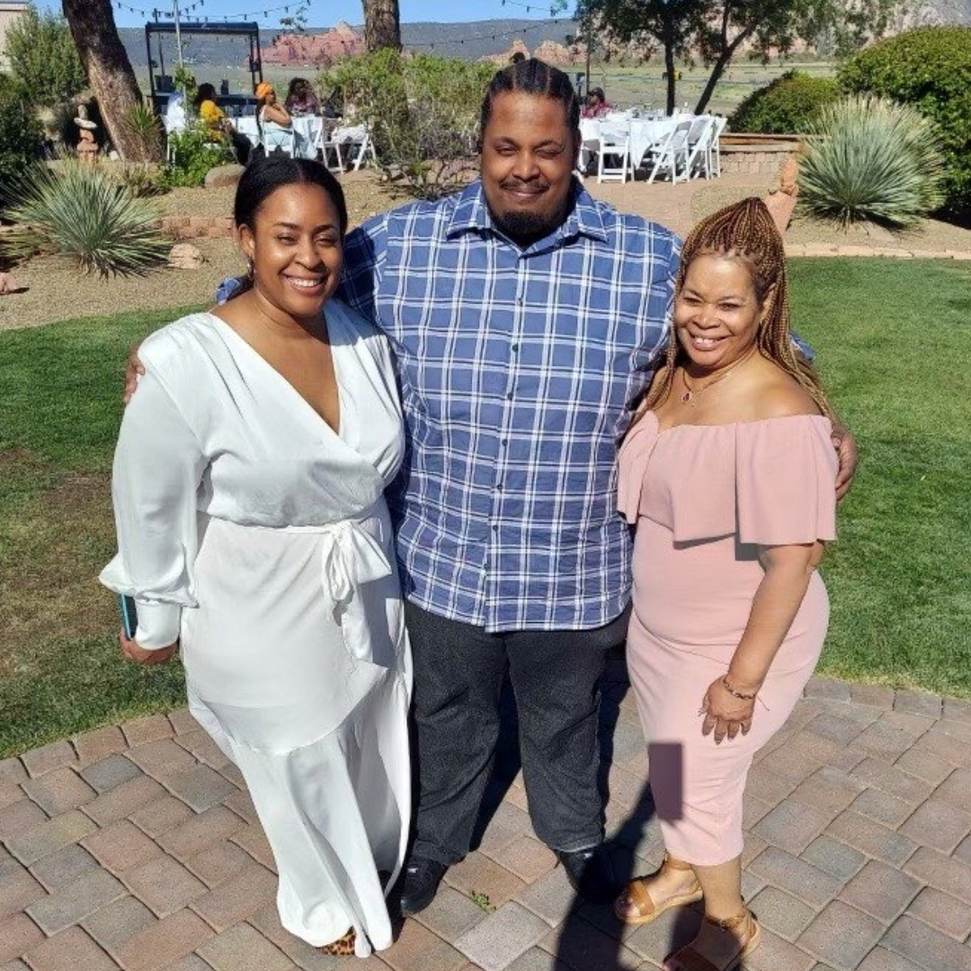 Lisa and her son and daughter