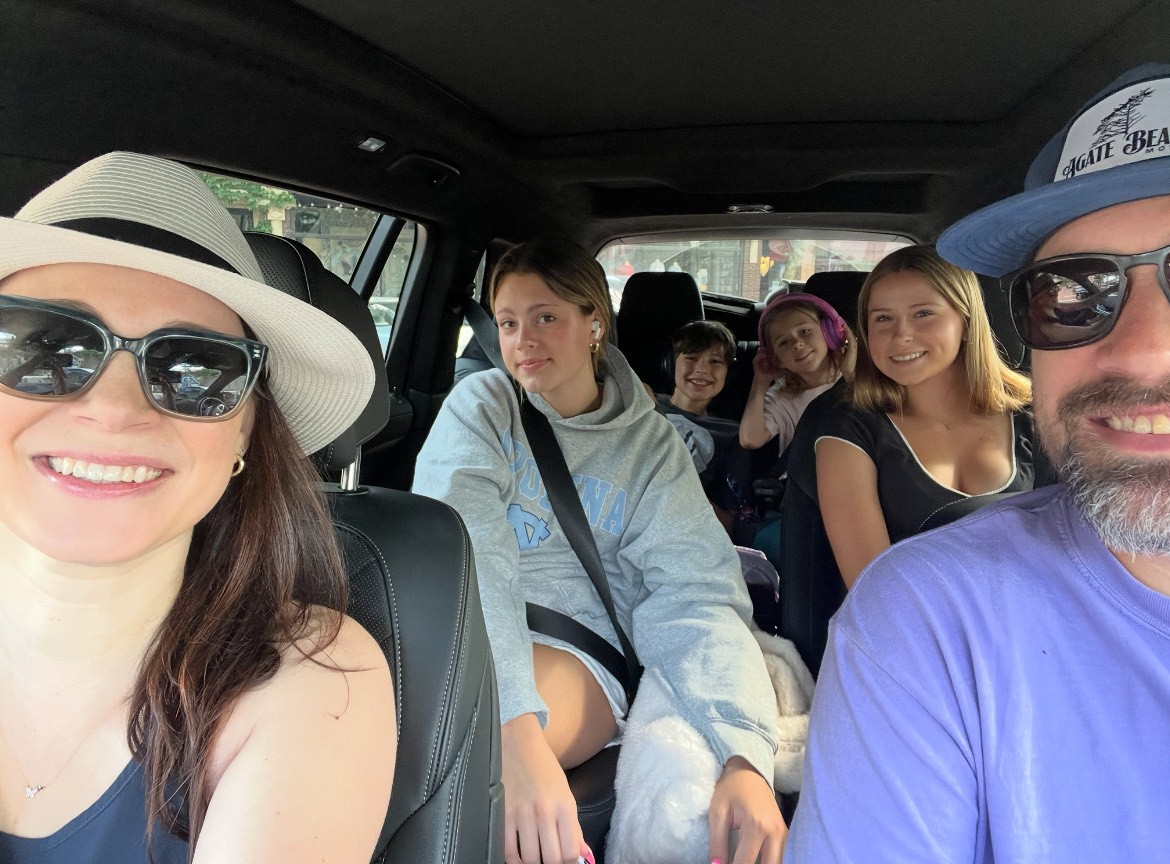 Megan with her family
