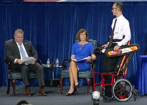 Manual Standing Wheelchair at NIDILRR Event