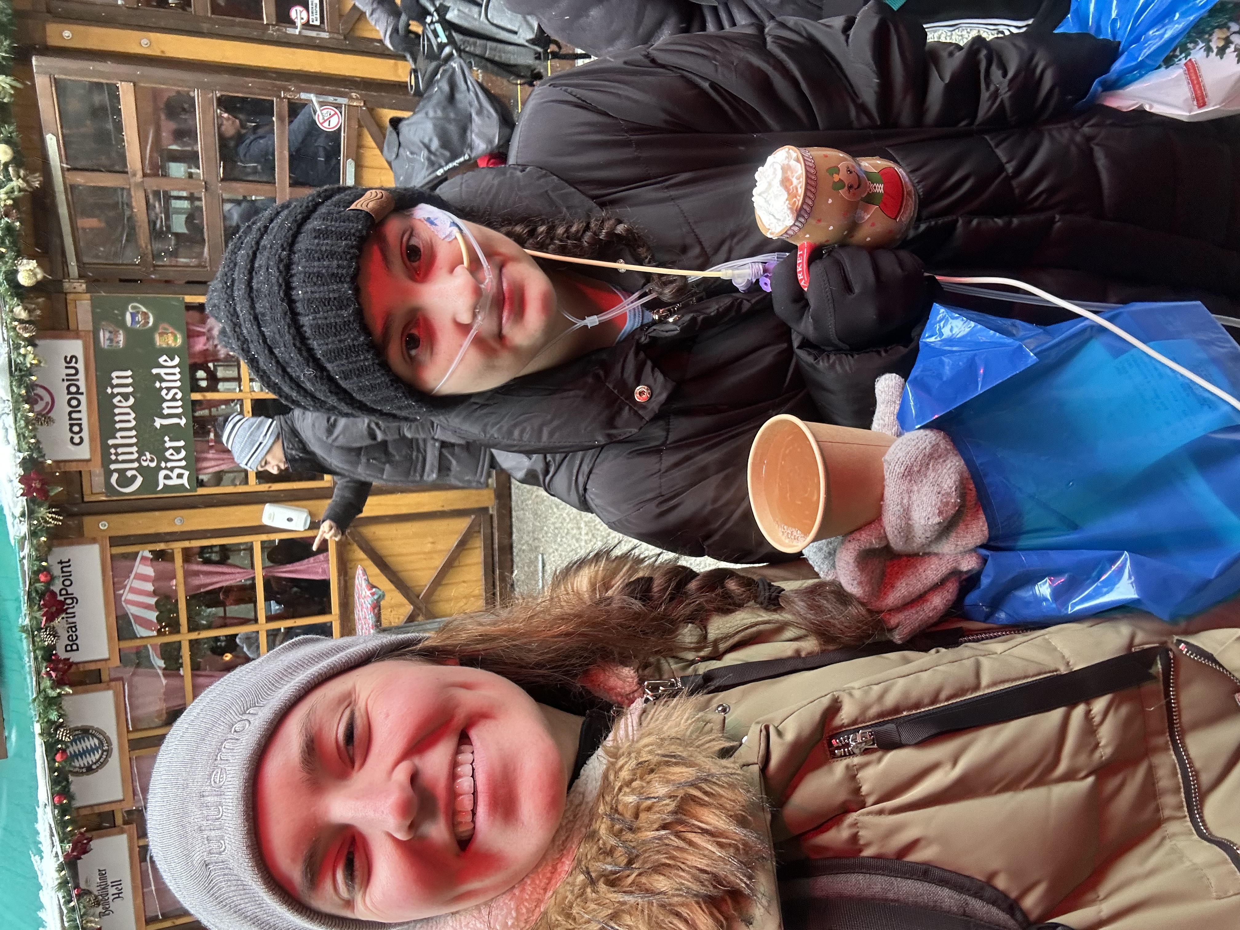 Natalie at holiday market