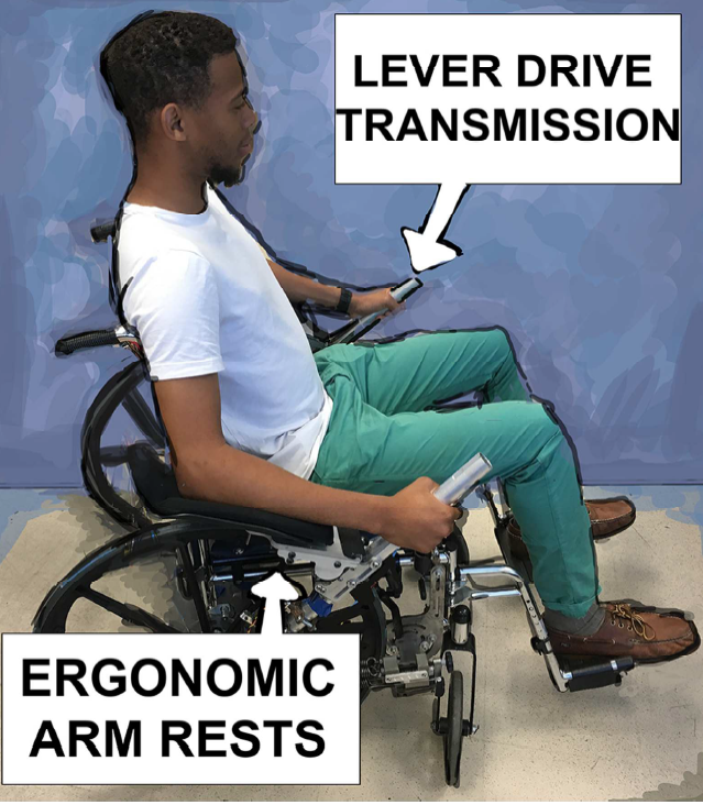 Novel Lever propelled wheelchair