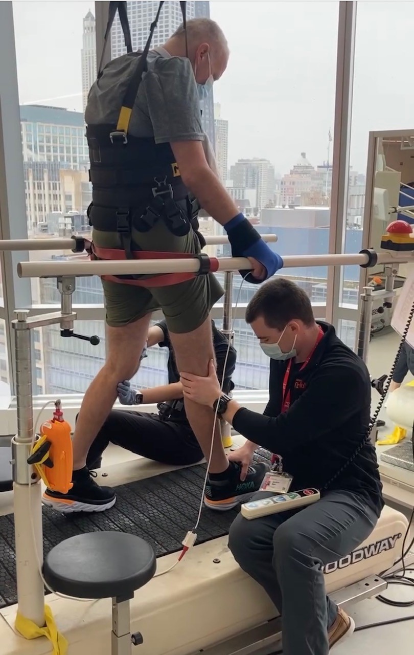 David on the treadmill