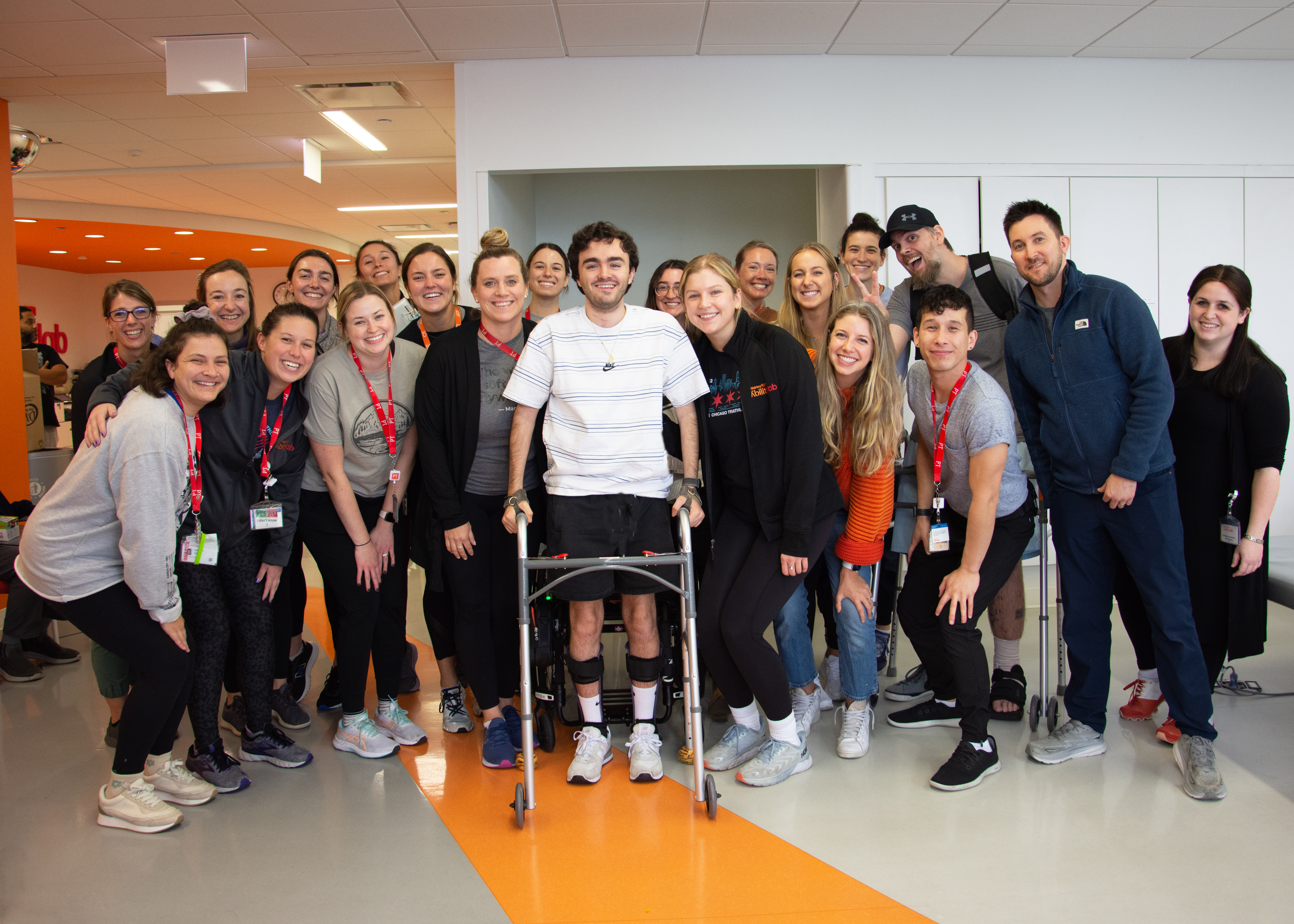 Steph and his DayRehab team group photo
