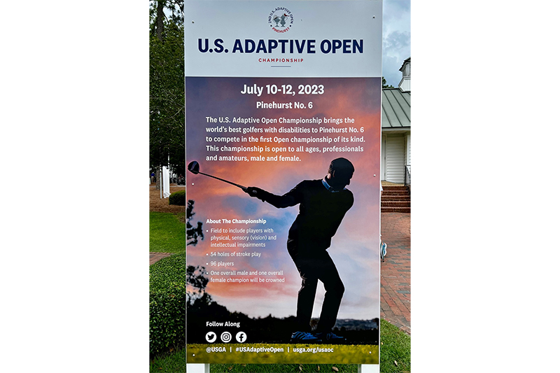 Banner at the U.S. Adaptive Open