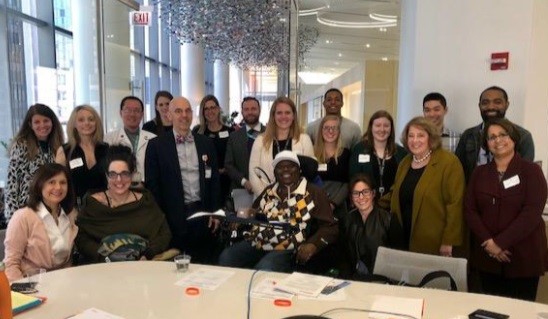 group of people in a conference room