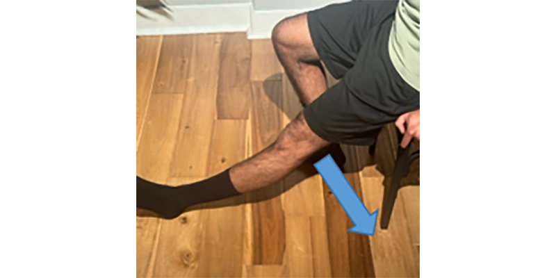 Exercise #2: Knee Extension Stretch – Seated at Edge of Chair