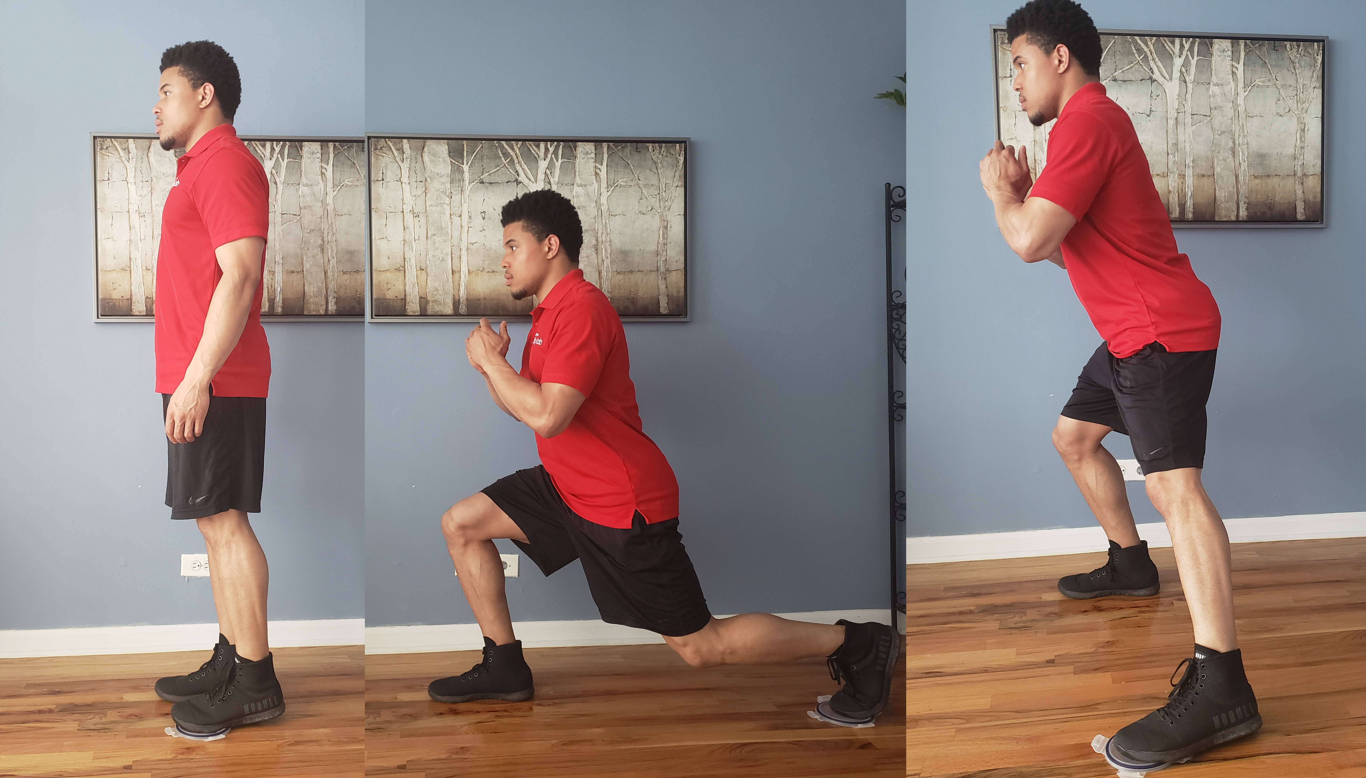 Multidirectional Lunge with Slider