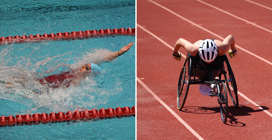 Megan Sporny competes in two sports