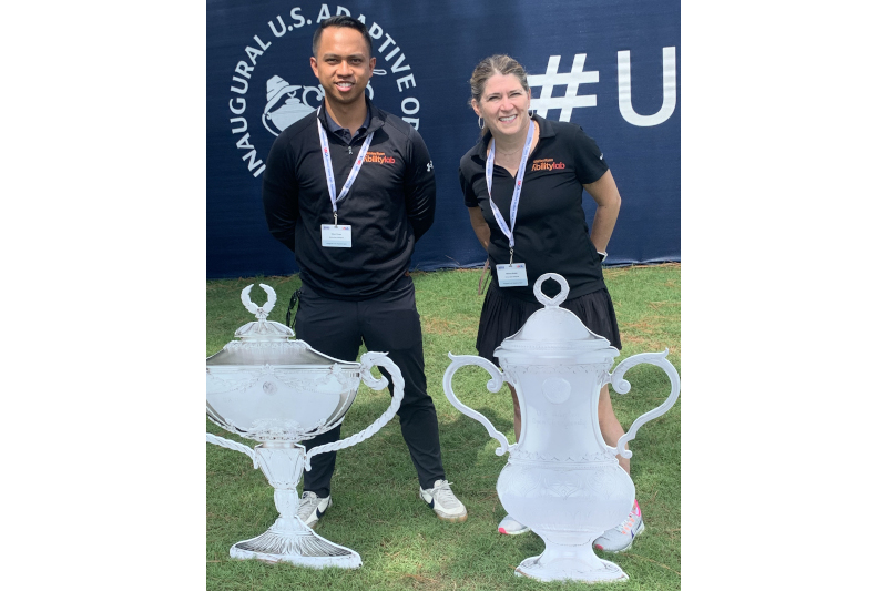 OLIVER RIVERA, DPT, AND MELISSA KOLSKI, DPT, AT THE U.S. ADAPTIVE OPEN IN PINEHURST, N.C.