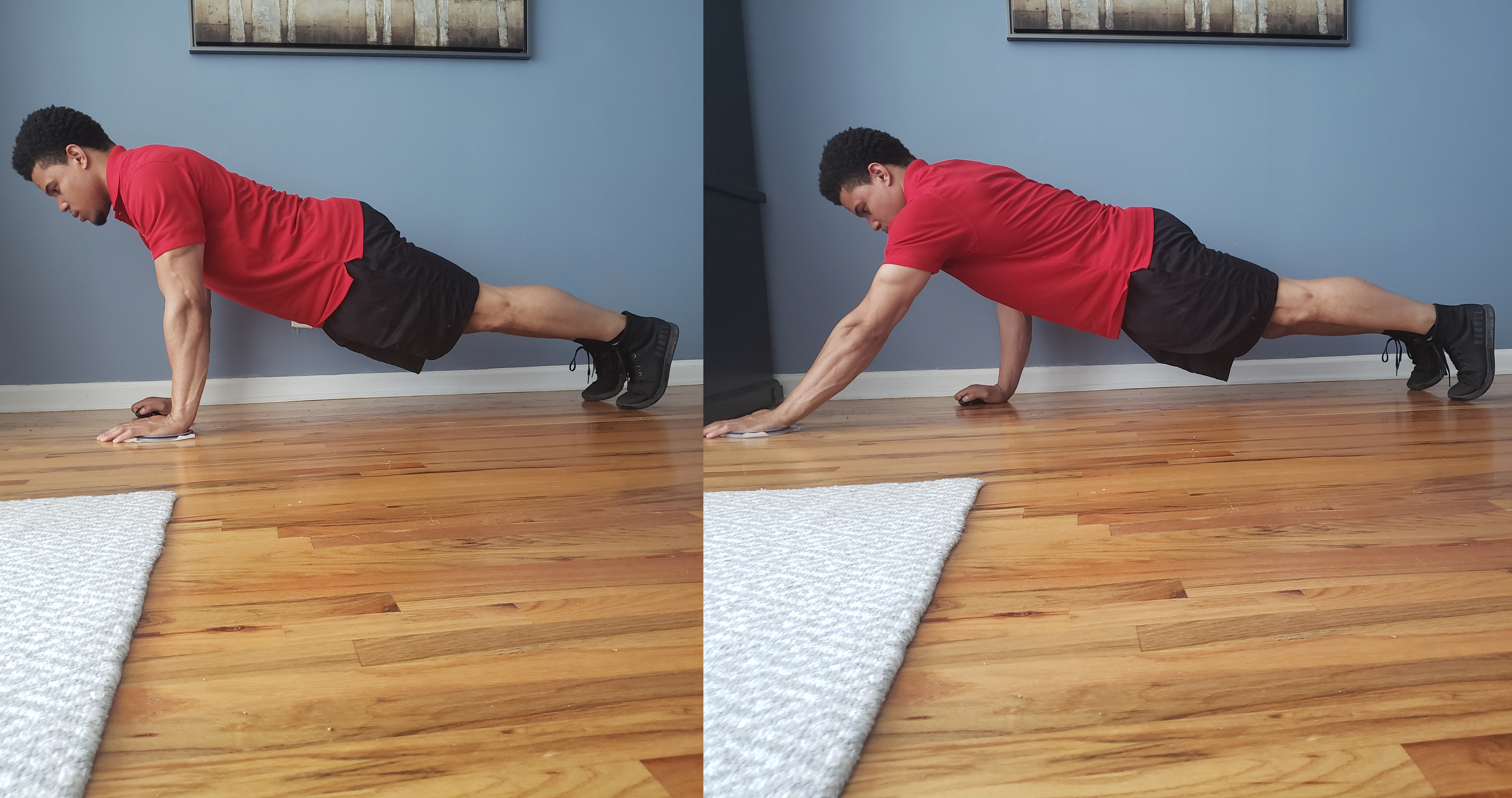 Plank with Shoulder Flexion Slide