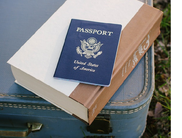 passport and luggage