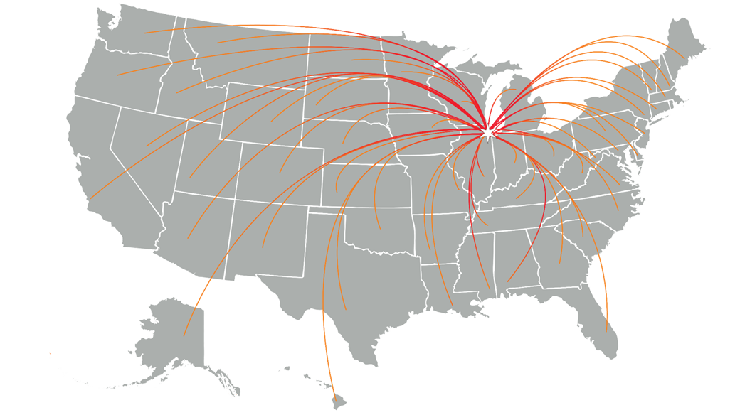 U.S. Map of States