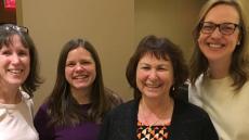 Leora Cherney, Edie Babbitt, Julia Carpenter, Elissa Conlon at ANCDS annual meeting