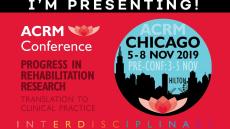 Presenting at the ACRM conference poster