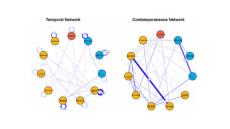 graphic showing temporal and contemporaneous networks