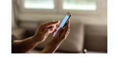 photo of hands holding a cell phone