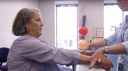 Janet King receives care for her scoliosis