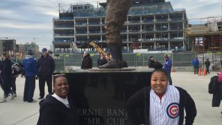 michelle at cubs stadium