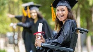 GED Graduate in a Wheelchair