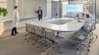 Conference room with Scientists and Administrators