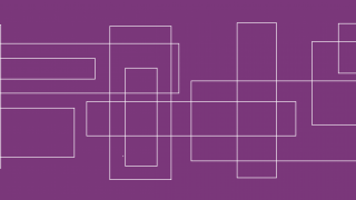 plum color background with white rectangles