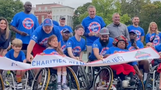 Wheelchair Softball Players Celebrate Ribbon-cutting with Cubs Charities