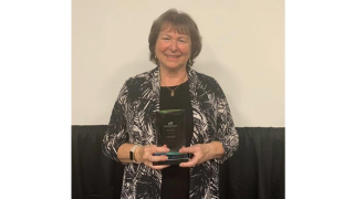 Dr. Leora Cherney with Inaugural Mentoring Award from Aphasia Access