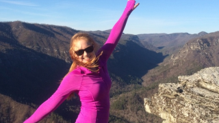 Nicole hiking