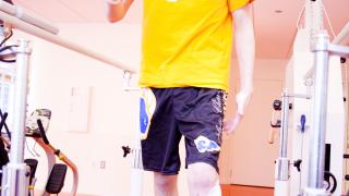 Patients gait is recorded during their session at MAC