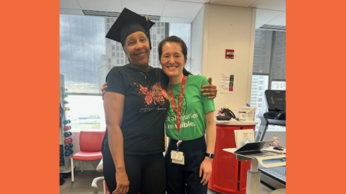 Cassandra and physical therapist