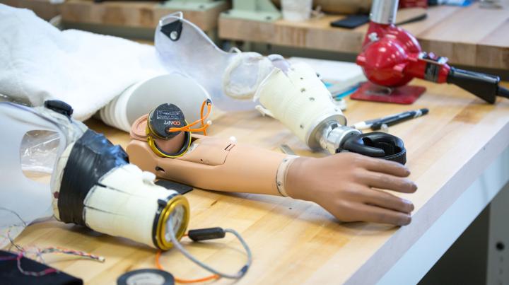 prosthetic limb from the Shirley Ryan AbilityLab Prosthetics & Orthotics Lab