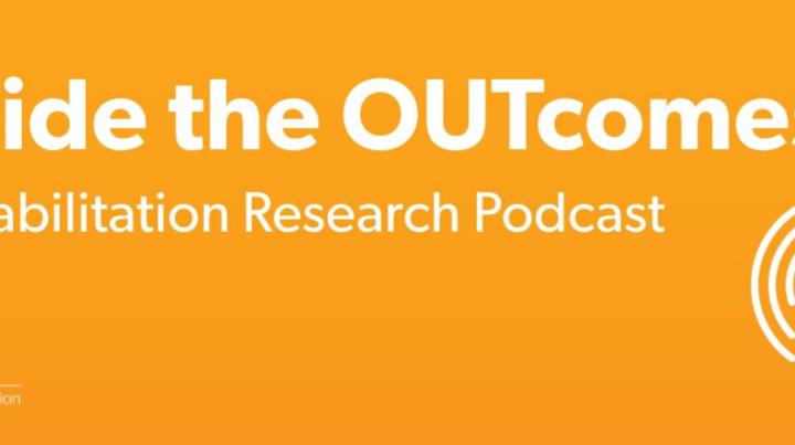 Inside the Outcomes podcast logo - orange background with white graphic of microphone and name of podcast in white
