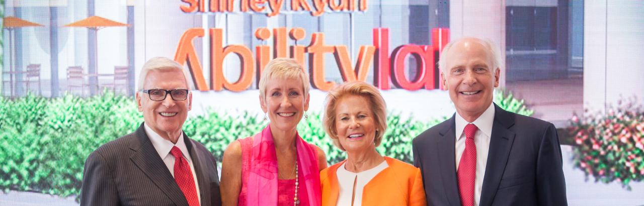 Pat and Shirley Ryan with Joanne C. Smith and Jude Reyes