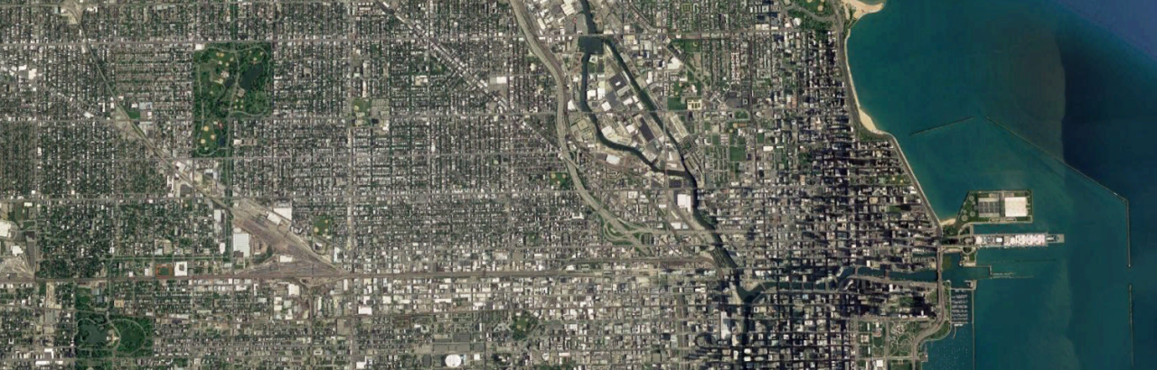 Satellite image of Chicago