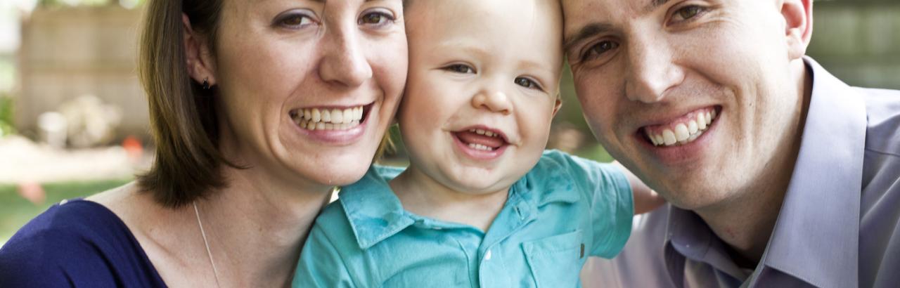 Heather and her family after stroke recovery