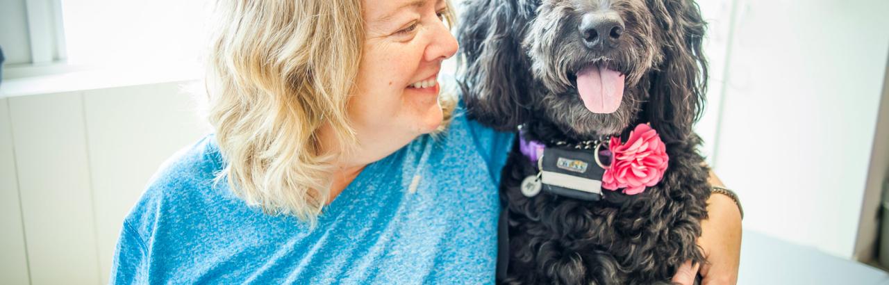 Emily and Georgia the Therapy Dog