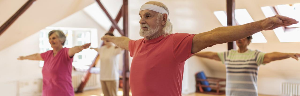 Cancer Patient in rehab working on movement