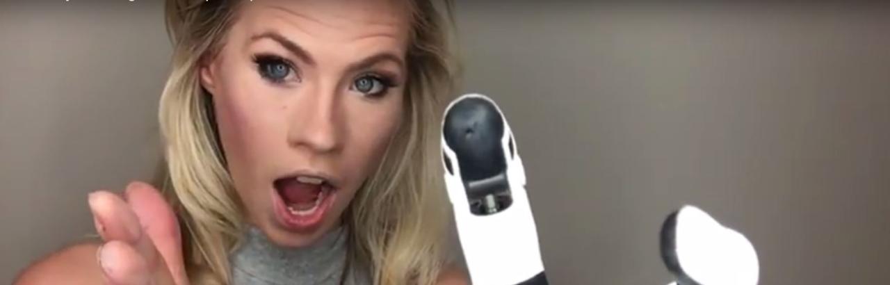 Nicole Kelly uses new bionic arm