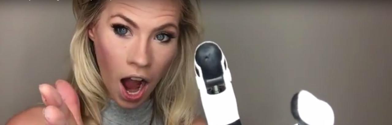 Nicole Kelly uses new bionic arm