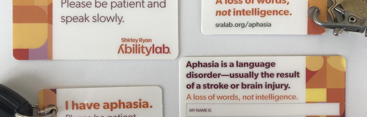 Aphasia card